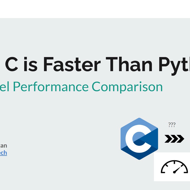 Why is C Faster Than Python? OS-Level Perspective